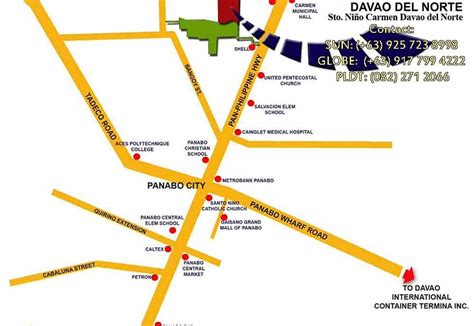 panabo city map|marilaque map.